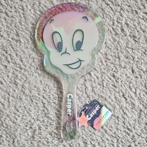 Casper Handheld Mirror with Iridescent Finish